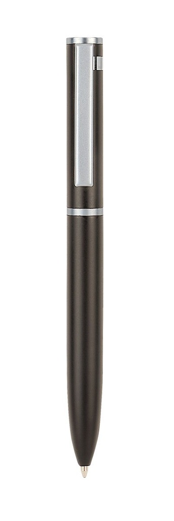 Bolígrafo promocional de acero inoxidable con mecanismo twist y estuche incluido – BT-BOM-0044