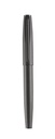 Bolígrafo promocional de acero inoxidable con tapón y punta roller ball – BT-BOM-0014