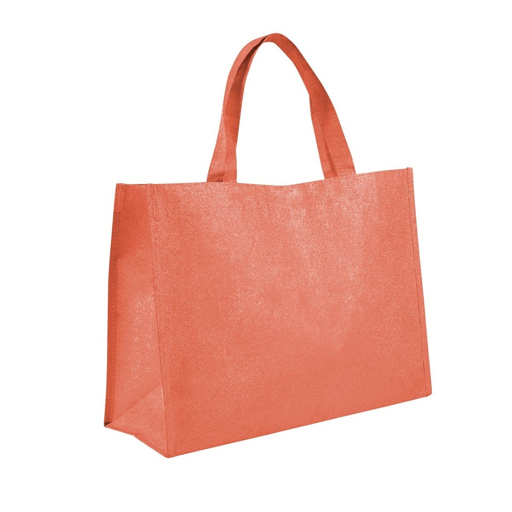 Bolsa promocional de non woven laminado con fuelle y asas – BT-BOL-0011