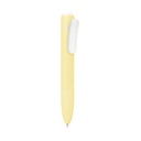 Bolígrafo promocional de plástico con clip tipo pinza y diseño redondeado – BT-BOP-0038