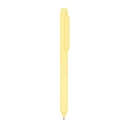 Bolígrafo promocional de plástico con diseño minimalista y mecanismo pulsador – BT-BOP-0041