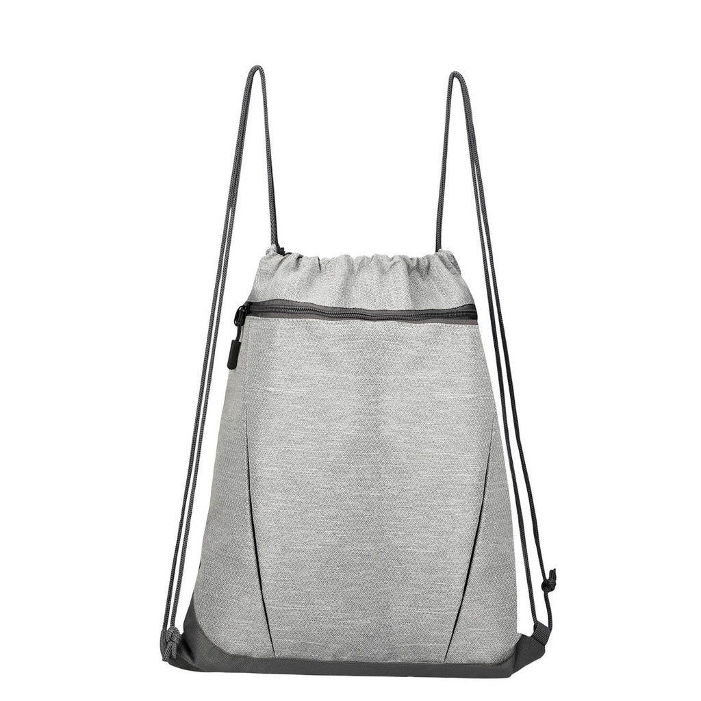 Bolsa mochila promocional de poliéster jaspeado con cierre de jareta – BT-BOL-0093