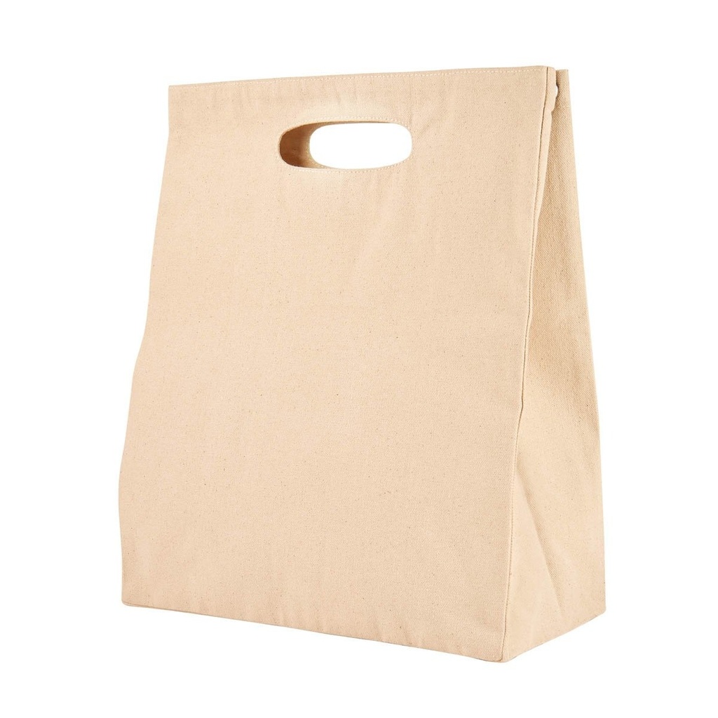 Bolsa promocional de algodón de 32 x 40 x 15 cm con fuelle expandible – BT-BOL-0051