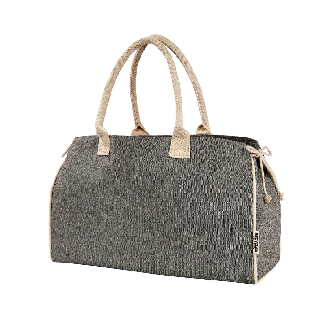 Bolsa promocional de algodón reciclado 45 x 28 x 17 cm con base de cartón removible – BT-BOL-0068