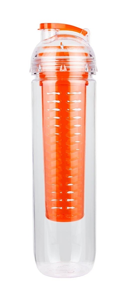 Cilindro promocional de plástico 800 ml con infusionador para frutas y té – BT-CIP-0005