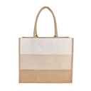 Bolsa promocional de yute con fuelle y asas redondeadas – BT-BOL-0031