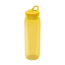 Cilindro promocional de PET 1 L con sobretapa giratoria y asa portátil – BT-CIP-0045
