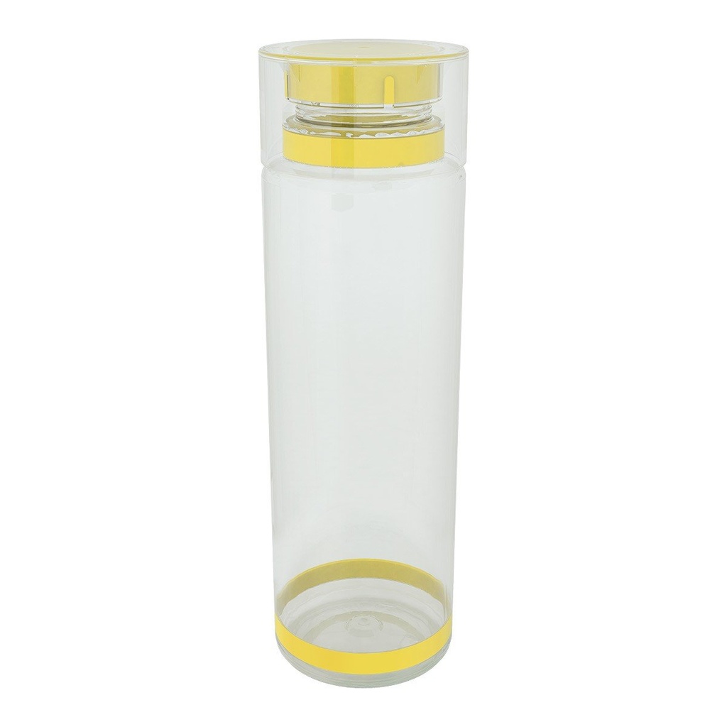 Cilindro promocional de PET y silicón 850 ml con bandas elásticas – BT-CIP-0017