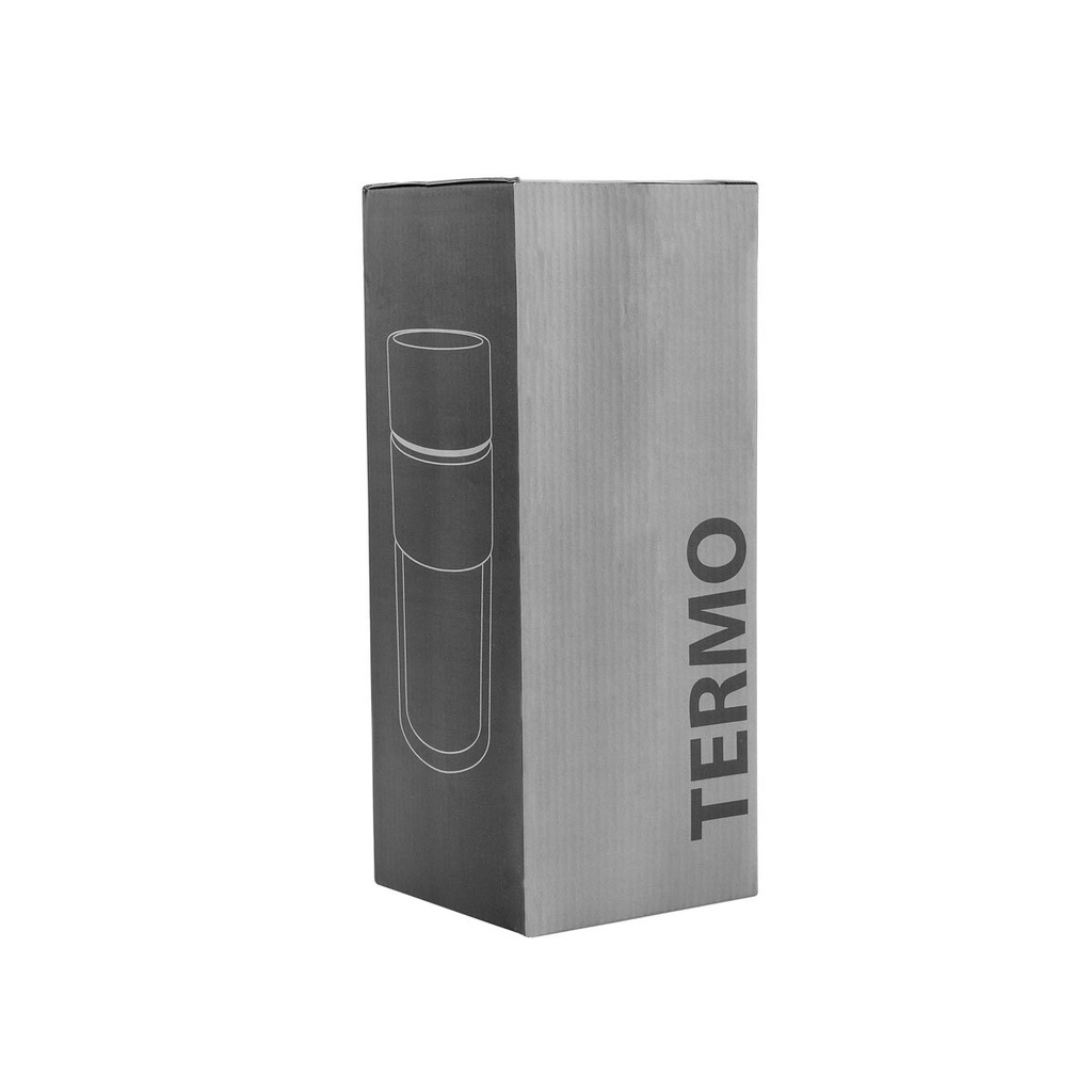 Termo promocional de vidrio borosilicato 7 x 16.8 cm con infusor removible y doble vaso – BT-CIV-0011