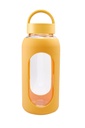 Cilindro promocional de vidrio borosilicato 800 ml con manga de silicón graduada – BT-CIV-0001
