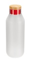 Cilindro promocional de vidrio borosilicato de 590 ml con tapa de bambú y sello de silicón – BT-CIV-0002