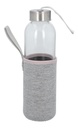 Cilindro promocional de vidrio de 500 ml con funda de neopreno y tapa metálica de rosca – BT-CIV-0007