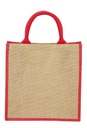 Bolsa promocional de yute con fuelle y asas redondeadas – BT-BOL-0028