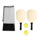 Set promocional de palas de madera para pickleball con bolsa de malla – BT-DEP-0028
