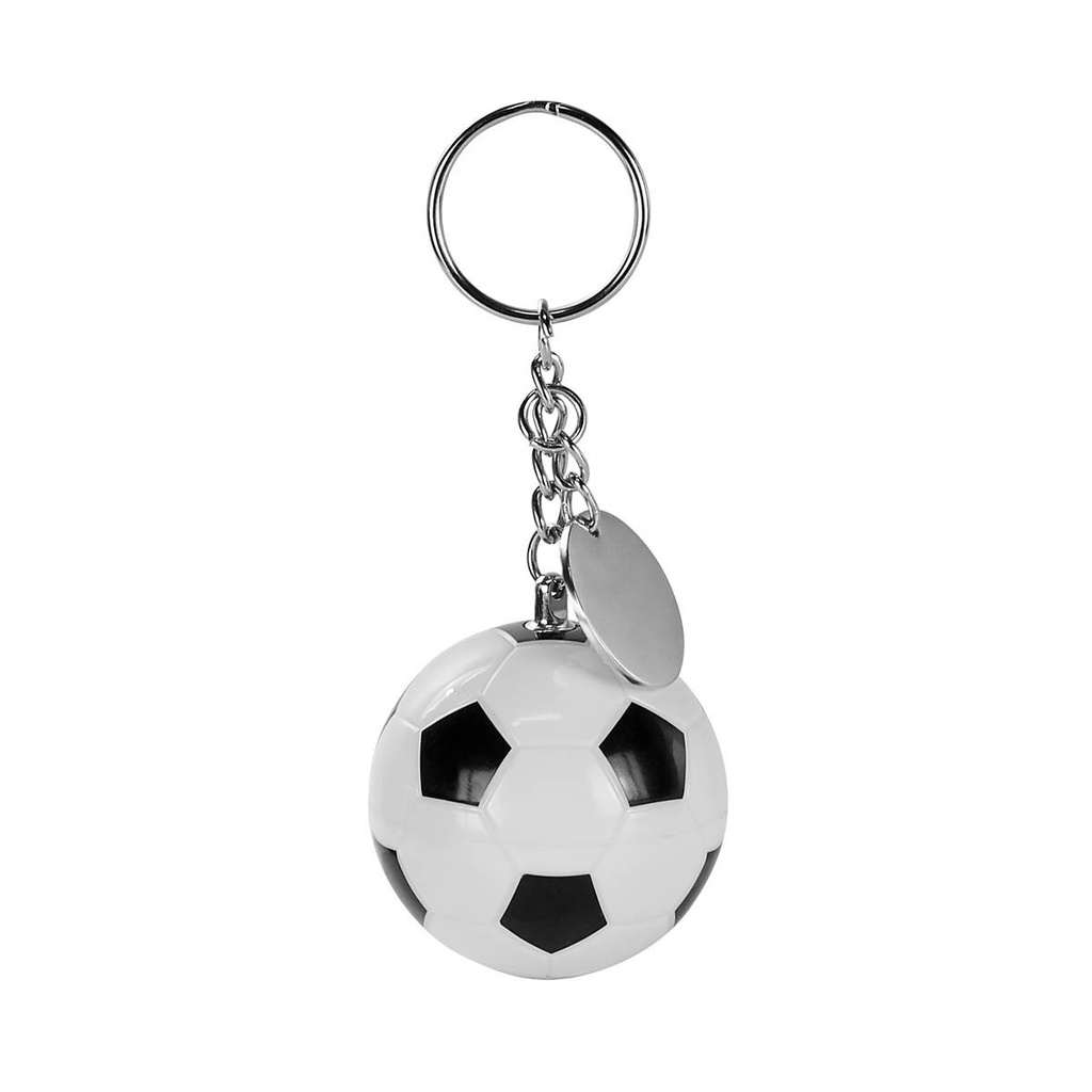 Memoria USB promocional de plástico 8 GB con forma de balón de fútbol y llavero metálico – BT-DEP-0035