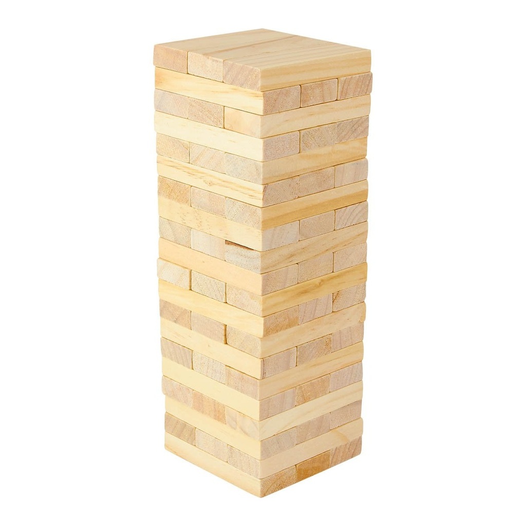 Juego promocional de madera de pino con 60 piezas – BT-ENT-0008