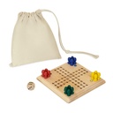 Tablero promocional de bambú con bolsa de canvas y 16 fichas – BT-ENT-0020
