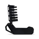 Destornillador promocional de plástico y metal con 6 puntas intercambiables y diseño plegable – BT-HER-0026
