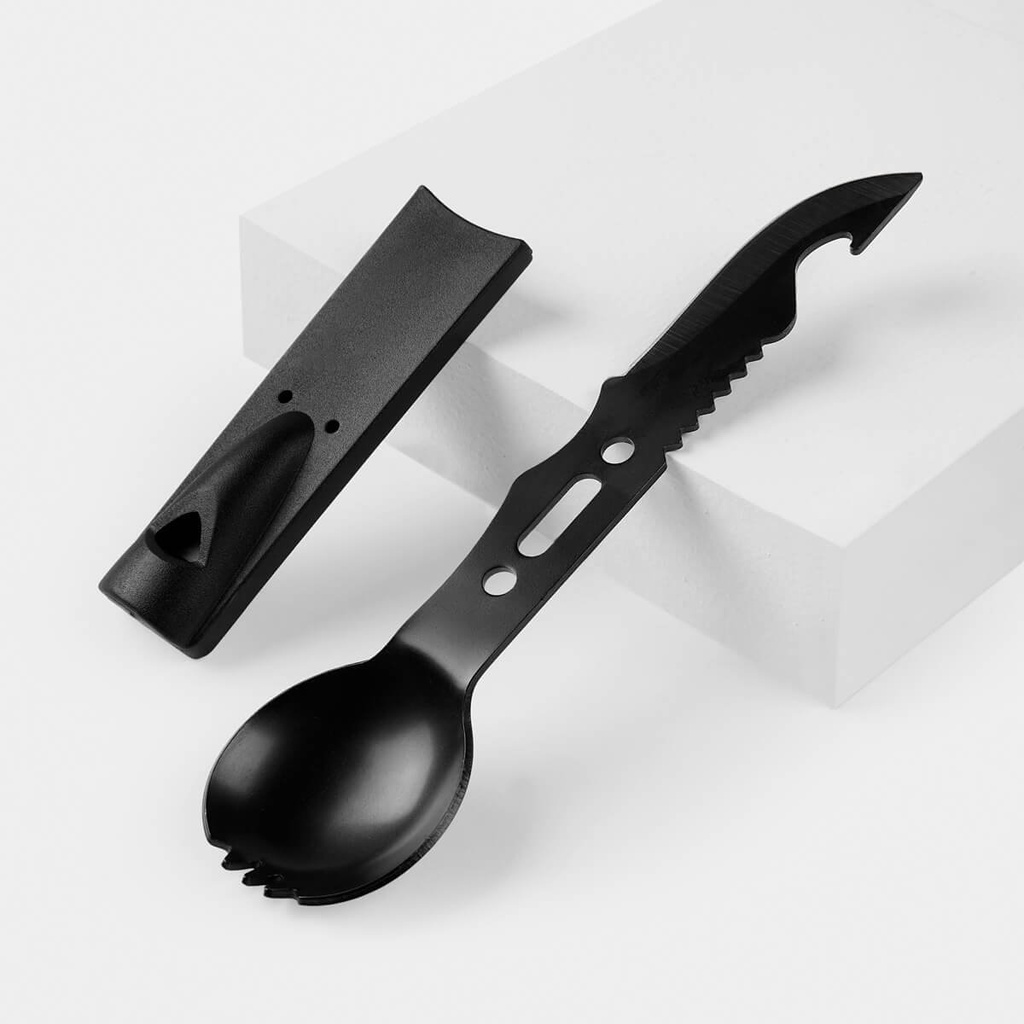 Utensilio promocional multifunción de metal con silbato de emergencia integrado – BT-HER-0030