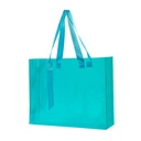 Bolsa promocional de plástico transparente con asas de poliéster – BT-BOL-0034