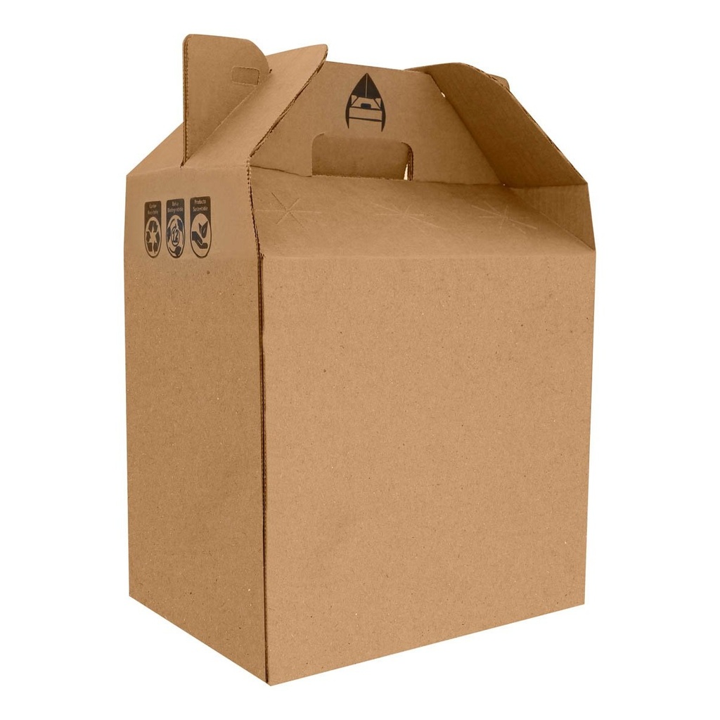 Hielera promocional de cartón kraft con recubrimiento impermeable – BT-HIL-0013