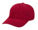 Gorra promocional de poliéster de 6 gajos con broche de velcro y ojillos forrados – BT-GOS-0006