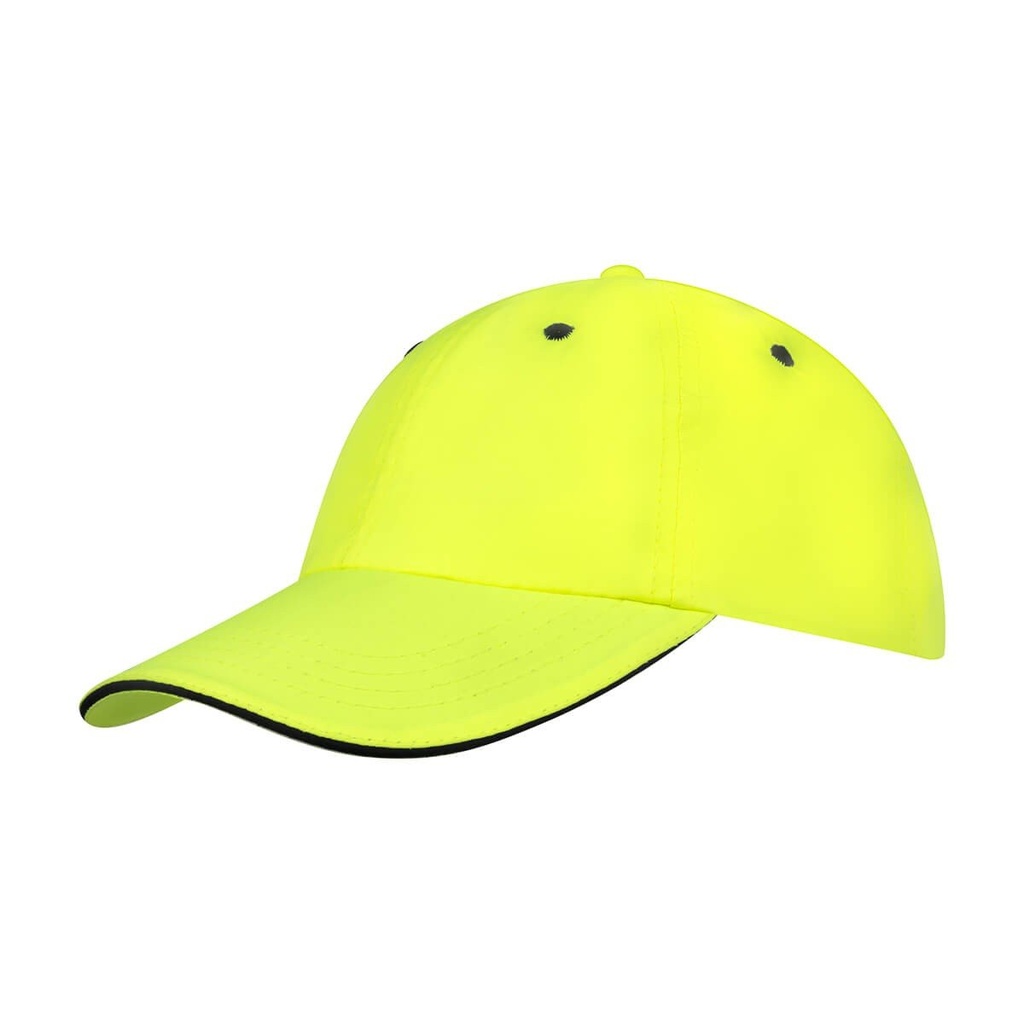 Gorra promocional de poliéster de 6 gajos con tejido absorbente de humedad – BT-GOS-0011