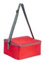 Lonchera promocional de poliéster y plástico con contenedor y bolsa de red interior – BT-HIL-0005