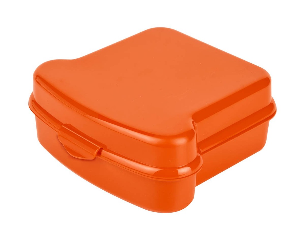 Lonchera promocional de plástico 15.5 x 14 x 6 cm con compartimento y tapa de cierre seguro – BT-HIL-0006