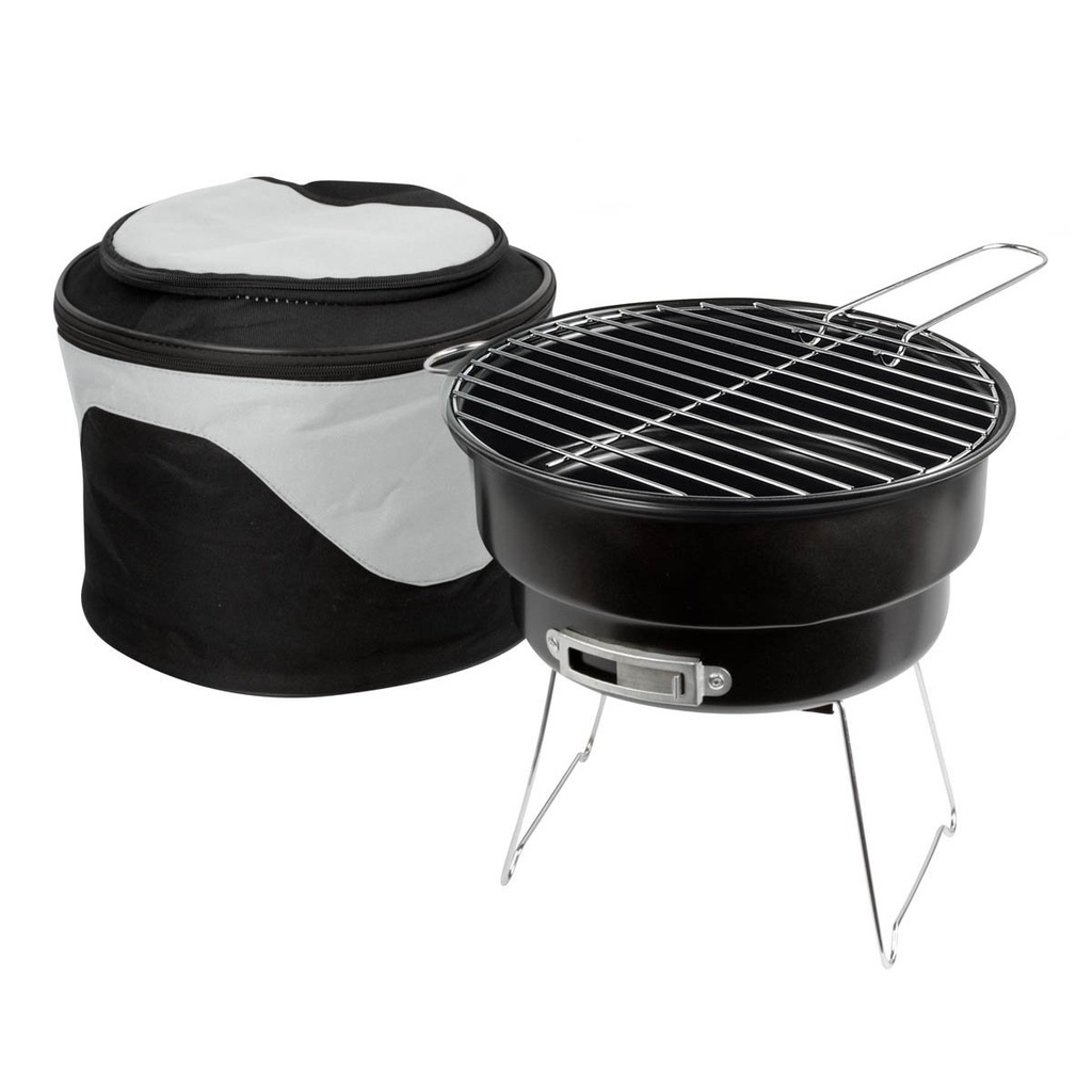 Parrilla portátil promocional de acero inoxidable y poliéster 5 L con hielera integrada – BT-HOG-0001