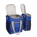 Lonchera promocional de poliéster con doble compartimento separable y correa ajustable – BT-HIL-0057