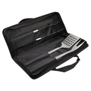 Set promocional de utensilios de acero inoxidable para asador con estuche de poliéster – BT-HOG-0012