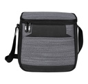 Lonchera promocional de poliéster para 12 latas con bolsa frontal y correa ajustable – BT-HIL-0045