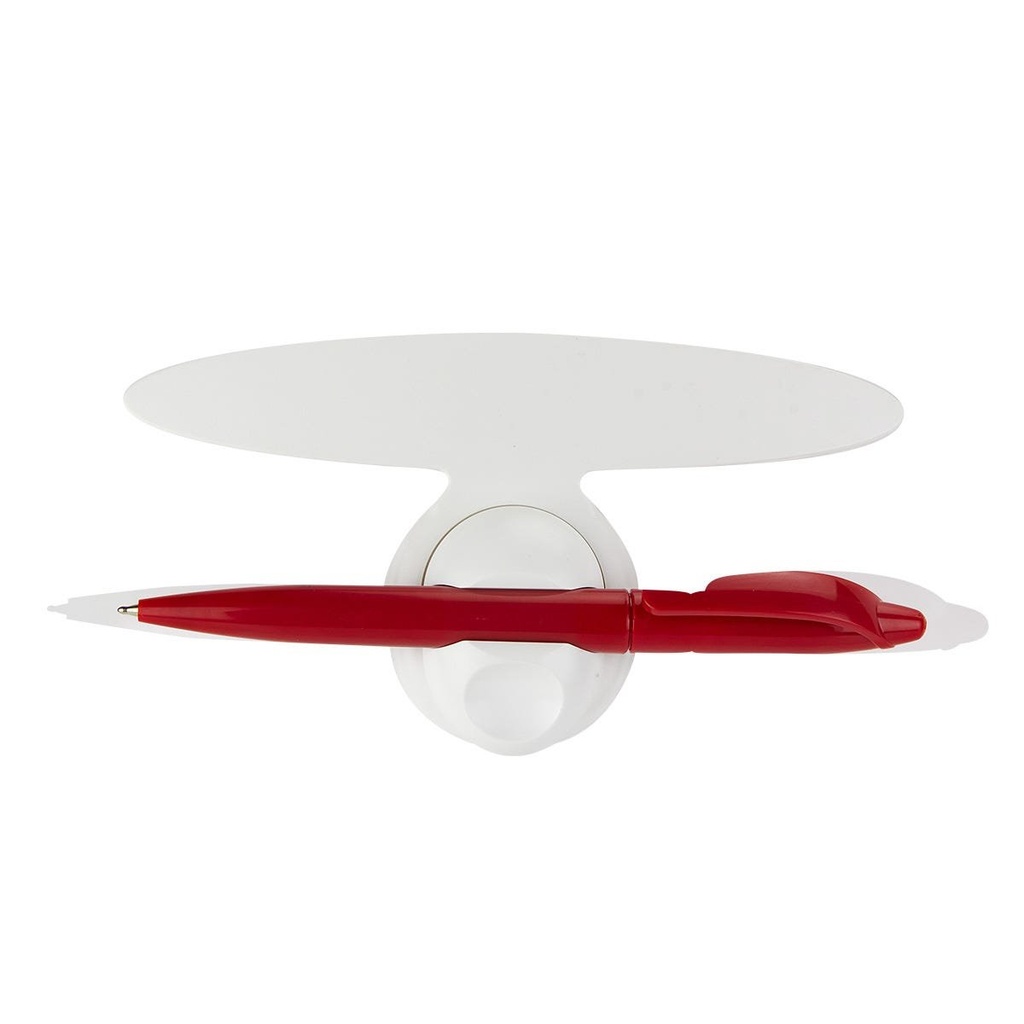 Clip magnético promocional de plástico 12 x 6.7 cm con porta pluma integrado – BT-HOG-0017