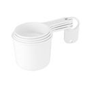 Set de tazas para medir promocional de plástico 8 x 7 cm con placa personalizable – BT-HOG-0018