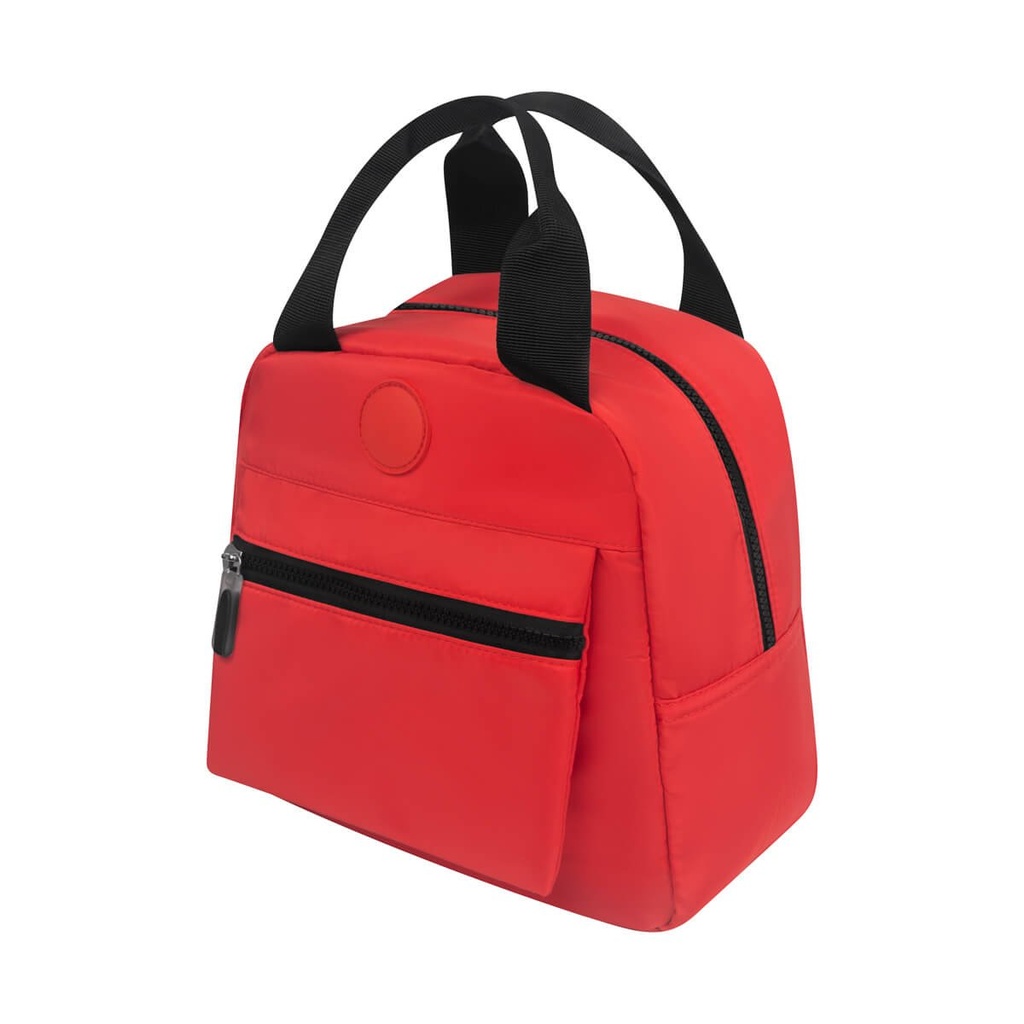 Lonchera promocional de poliéster 8.5 litros con interior plastificado y bolsillo frontal – BT-HIL-0077