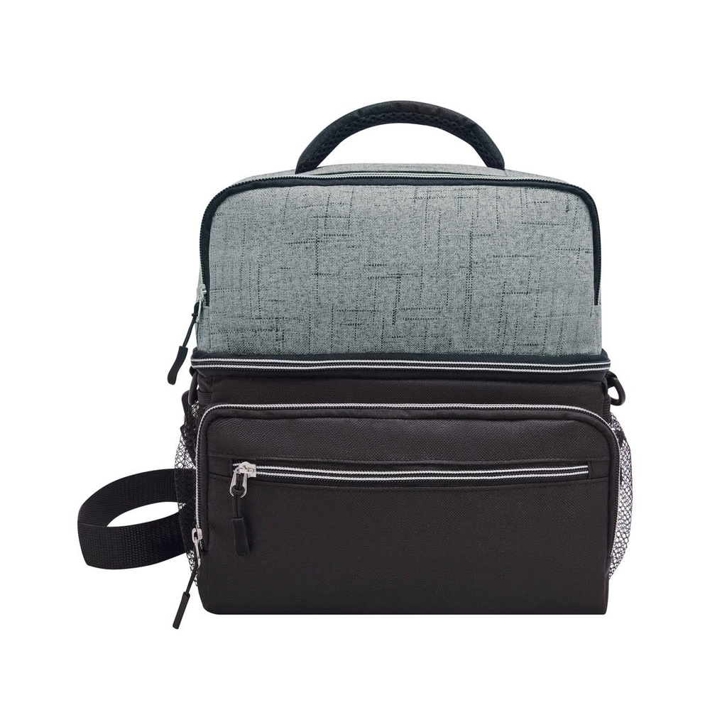 Hielera promocional de poliéster de 8 L con interior impermeable y correa ajustable – BT-HIL-0059