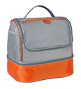 Lonchera promocional de poliéster para 9 latas con doble compartimento y bolsa lateral de red – BT-HIL-0043