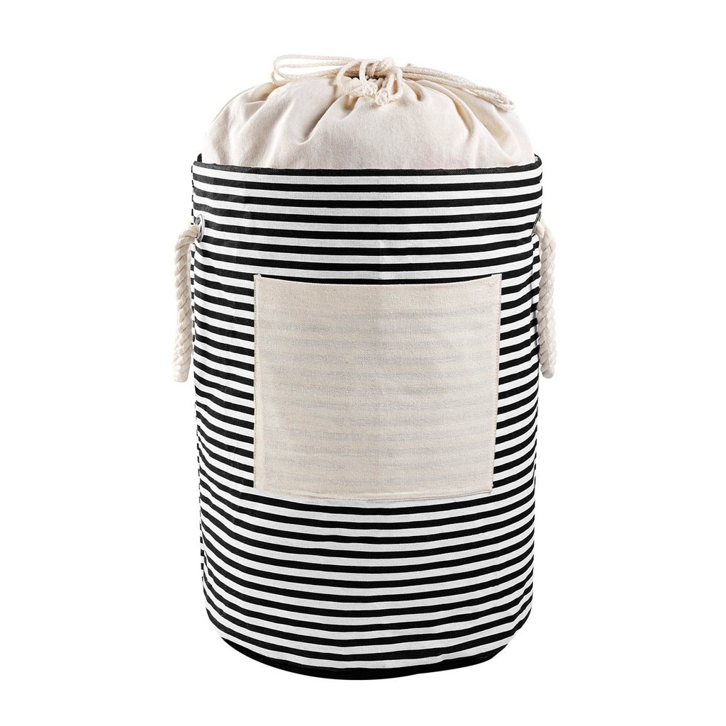 Bolsa organizadora promocional de algodón 30 x 50 cm con bolsa frontal y asas laterales – BT-HOG-0042