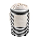 Bolsa organizadora promocional de algodón 30 x 50 cm con bolsa frontal y asas laterales – BT-HOG-0042