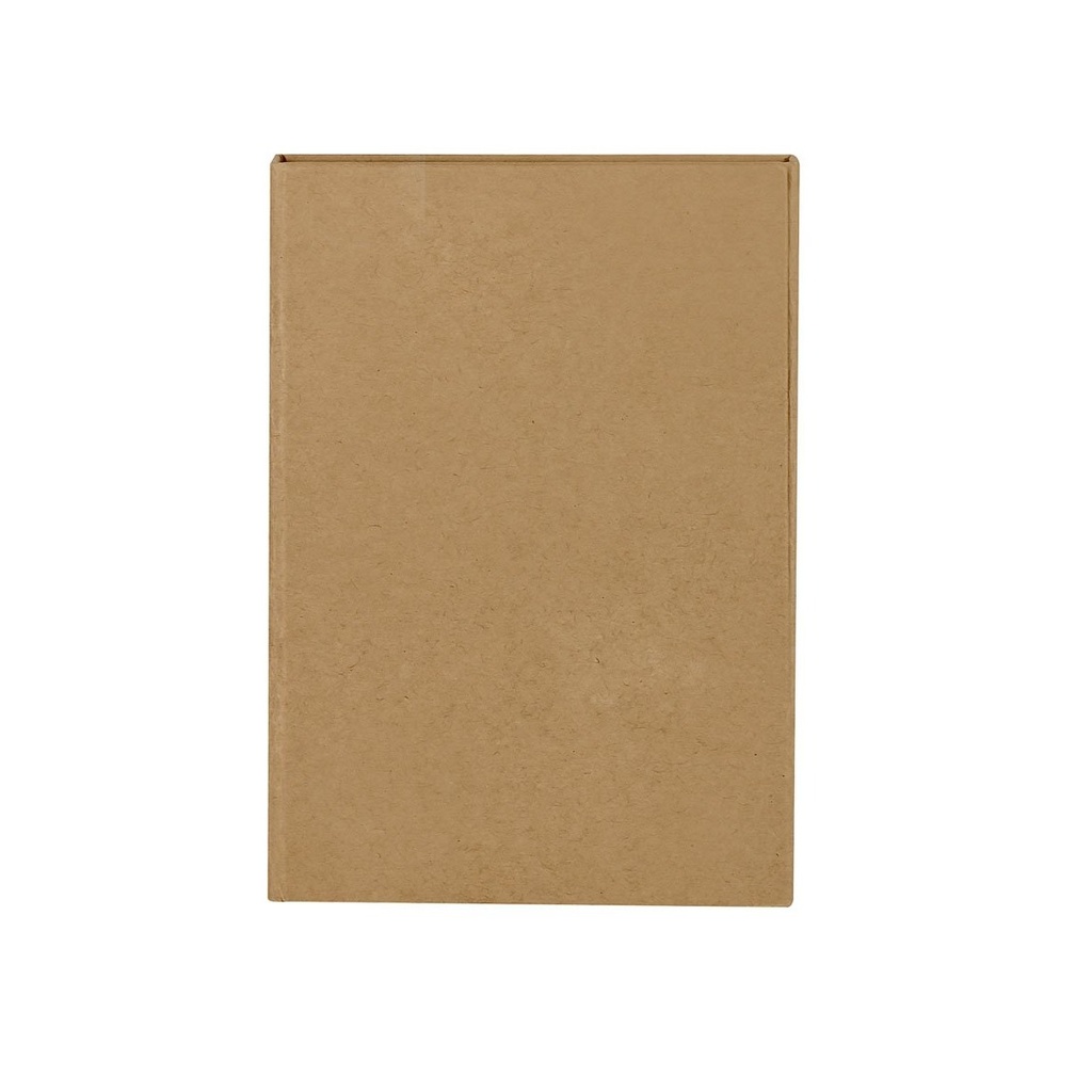 Libreta promocional de cartón con 70 hojas y compartimento para tarjetas – BT-LIB-0004