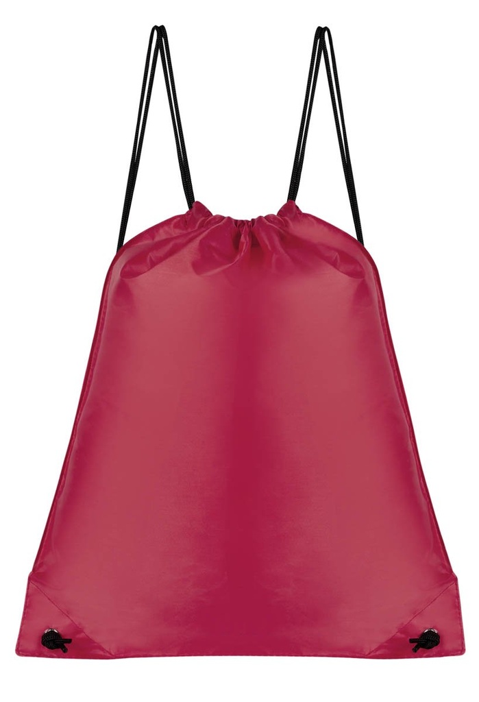 Bolsa-mochila promocional de poliéster de 34 x 43 cm con tirantes de cordón – BT-BOL-0041