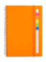 Libreta promocional de plástico 16 x 21.2 cm con 80 hojas y espiral metálico doble – BT-LIB-0002
