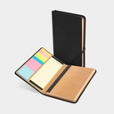 Libreta promocional de curpiel 13 x 19 cm con hojas de papel kraft y elástico de cierre – BT-LIB-0059