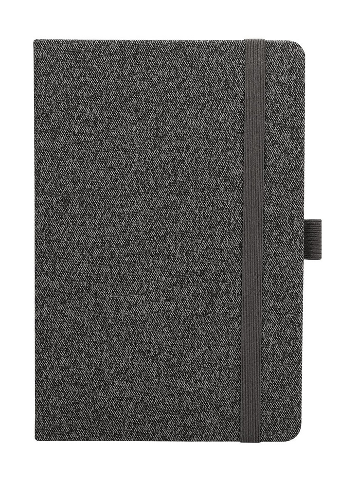Libreta promocional de curpiel de 14 x 21 cm con elástico de cierre y separador – BT-LIB-0013