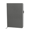 Libreta promocional de curpiel 14 x 21.3 cm con cubierta de doble textura y elástico porta bolígrafo – BT-LIB-0029