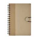 Libreta promocional de cartón 14.7 x 21.5 cm con cierre elástico – BT-LIB-0073