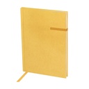 Libreta promocional de poliéster 14.6 x 21 cm con 80 hojas y elástico de cierre – BT-LIB-0031