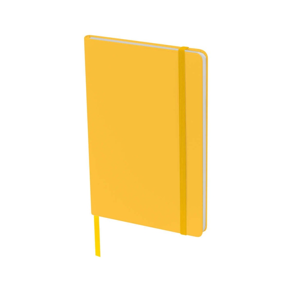 Libreta promocional de curpiel de 9.8 x 14.6 cm con separador y elástico de cierre – BT-LIB-0019