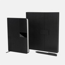 Set de libreta promocional de curpiel con placa metálica y caja de regalo imantada – BT-LIB-0081